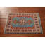 Tapis de vestibule oriental bleu clair Kazak 2x3