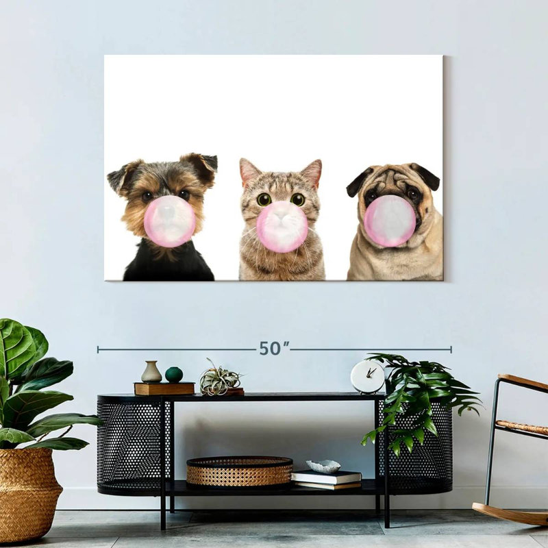 «Funny Animal», reproduction sur toile, H 32 po x l 48 po x P 1,25 po