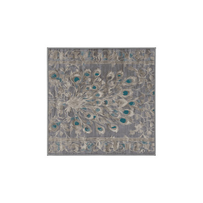 Machine Washable Gray Area Rug