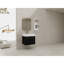Meuble-lavabo mural moderne en contreplaqué avec lavabo en résine pour un rangement élégant dans la salle de bain