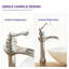 Robinet de salle de bain vasque à poignée simple avec drain Veil Waterfall-47487304