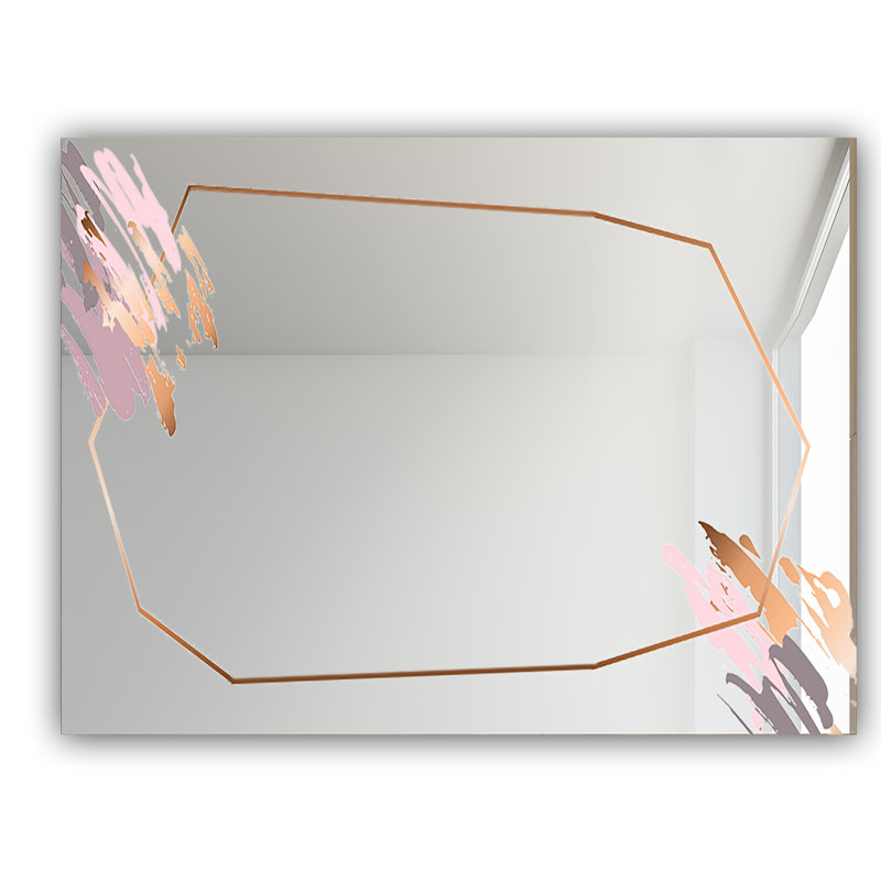 Miroir de meuble-lavabo minimal glam, H 32 po x l 24 po