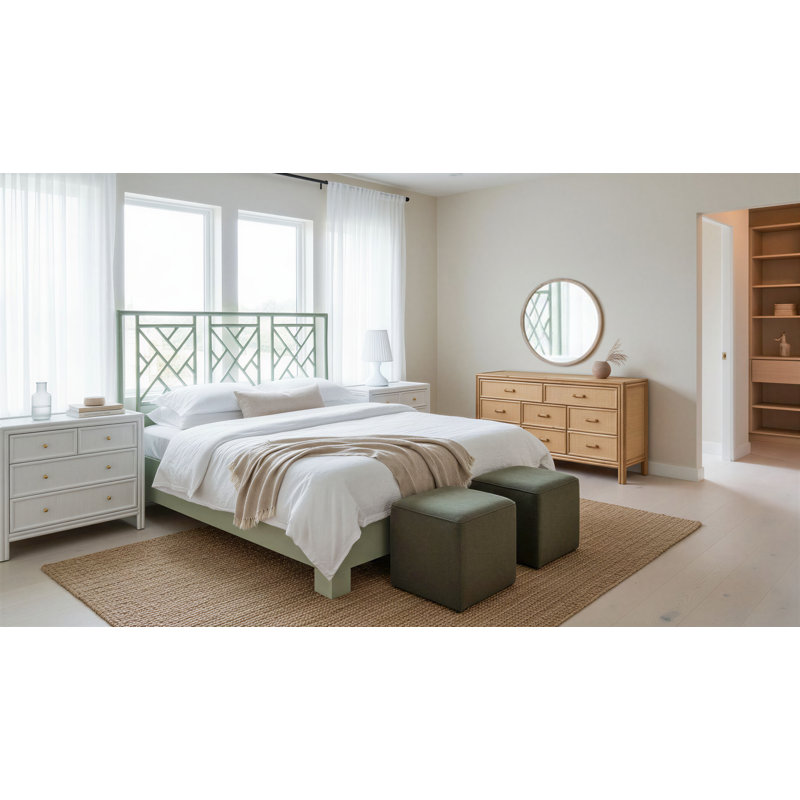 Alden Bed, Queen, Celery Green
