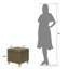 Repose-pieds avec repose-pieds en similicuir-244408538