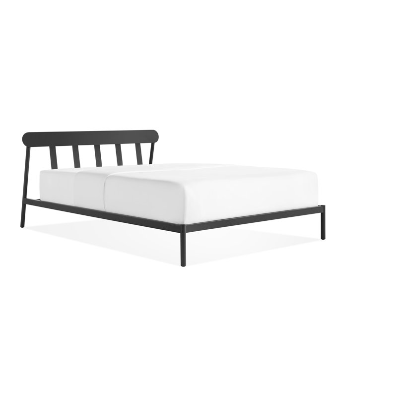 Goodie Metal Open-Frame Bed, Full/Double, Oblivion