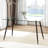 Annesley Glass Top Metal Base Dining Table-886875158