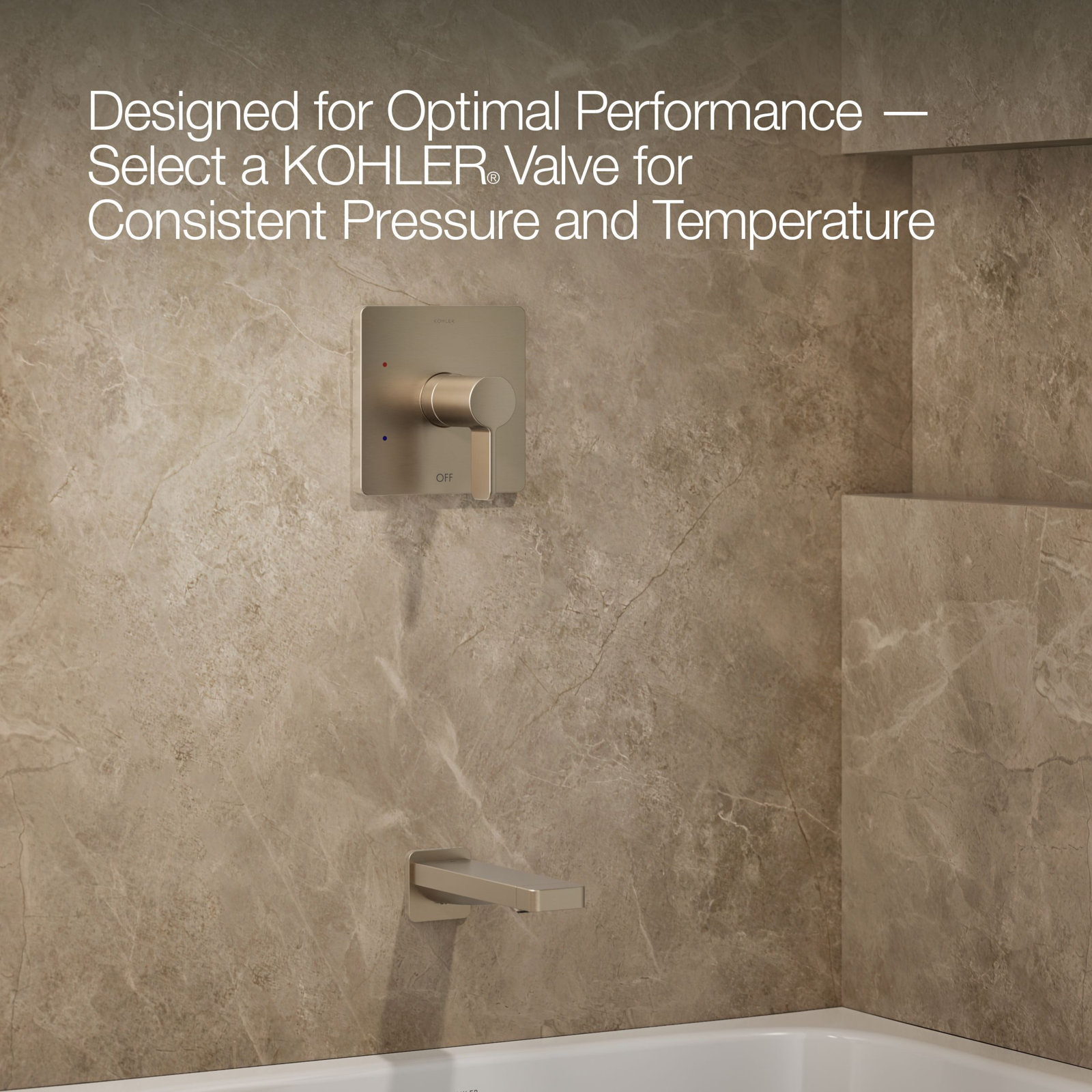 Parallel Bath and Shower Trim Set, Vibrant Brushed Bronze