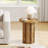 Round End Table, Side Table for Living Room