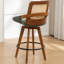 Tabouret de bar et de comptoir pivotant Shayleah-788616353-803709739