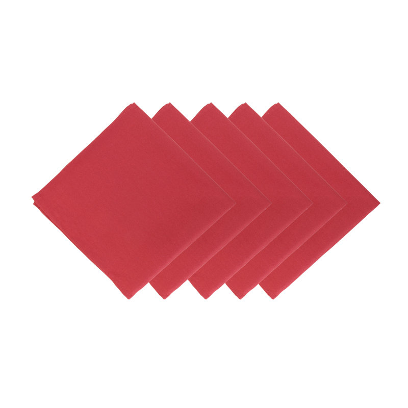 Serviette carrée en polyester, Bourgogne