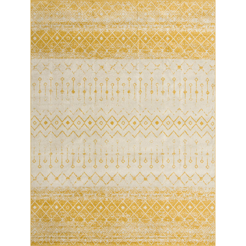 Abstract Indoor Rug, Rectangle 10'7" x 14'