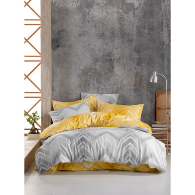 Cotton Chevron / Zig Zag Duvet Cover