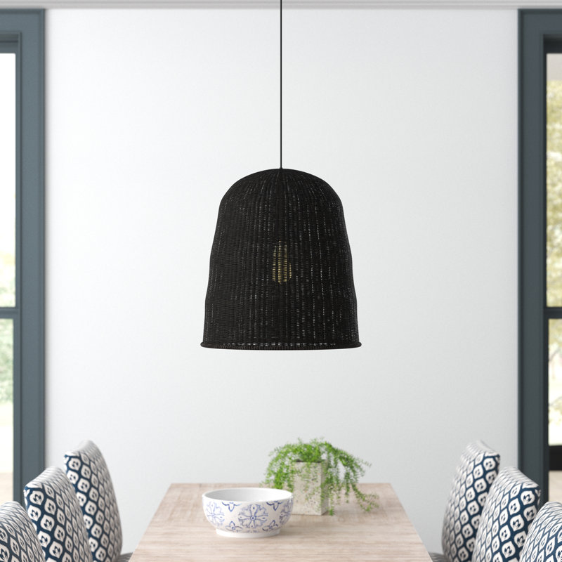 Luminaire suspendu en forme de dôme à 1 lumière Kathryn
