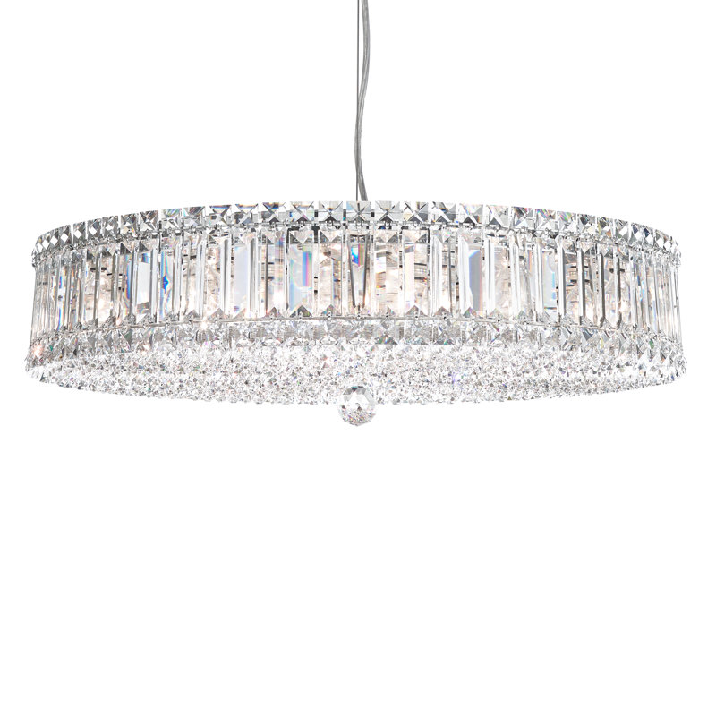 Plaza Glass Chandelier, 6.5" H x 25" W x 25" D, Spectra Swarovski