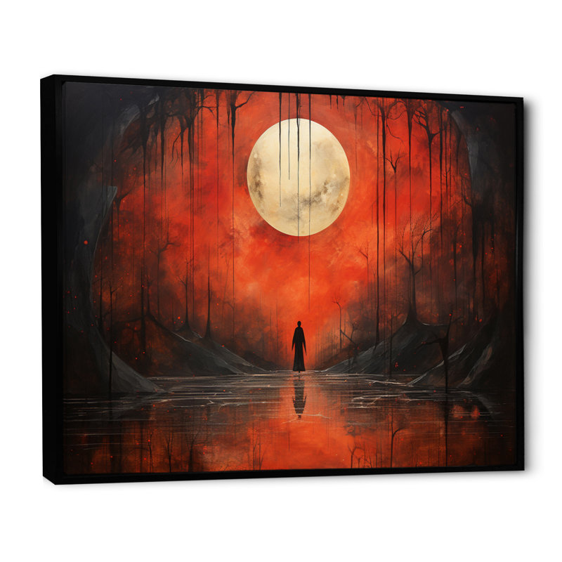 Coral Black Mexico Art The Fall III - Mexican Wall Art Prints, H 30 po x l 40 po x P 1,5 po, Cadre flottant noir