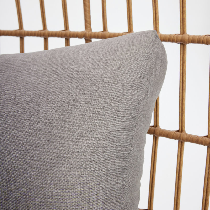 Tyndale Outdoor Garden Chair, Natural Wood, Light Grey