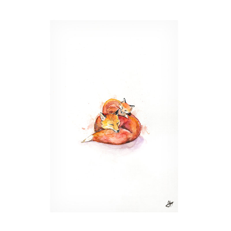 Art sur toile, Marc Allante F. Foucaults Foxes, H 24 po x l 16 po