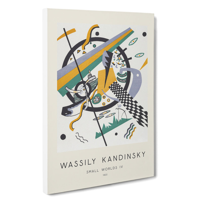 Small Worlds IV Print by Wassily Kandinsky - Wrapped Canvas, 50cm H x 35cm W x 3cm D