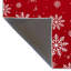 Tapis décoratif rouge à motif de flocons de neige rouge-780782661