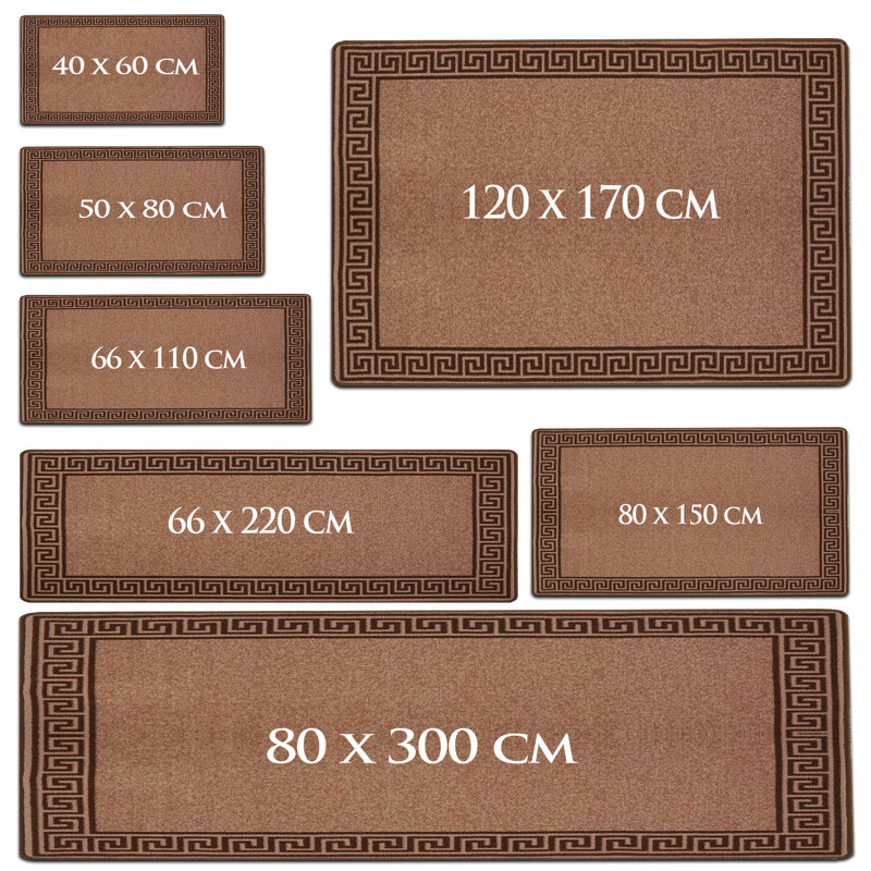 Mehaffey Indoor / Outdoor Area Rug Set, Regtangle 80 x 150cm
