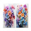 «Joyful Floral Abstraction - Violets», ensemble d'art mural sur toile-594547222-594547223