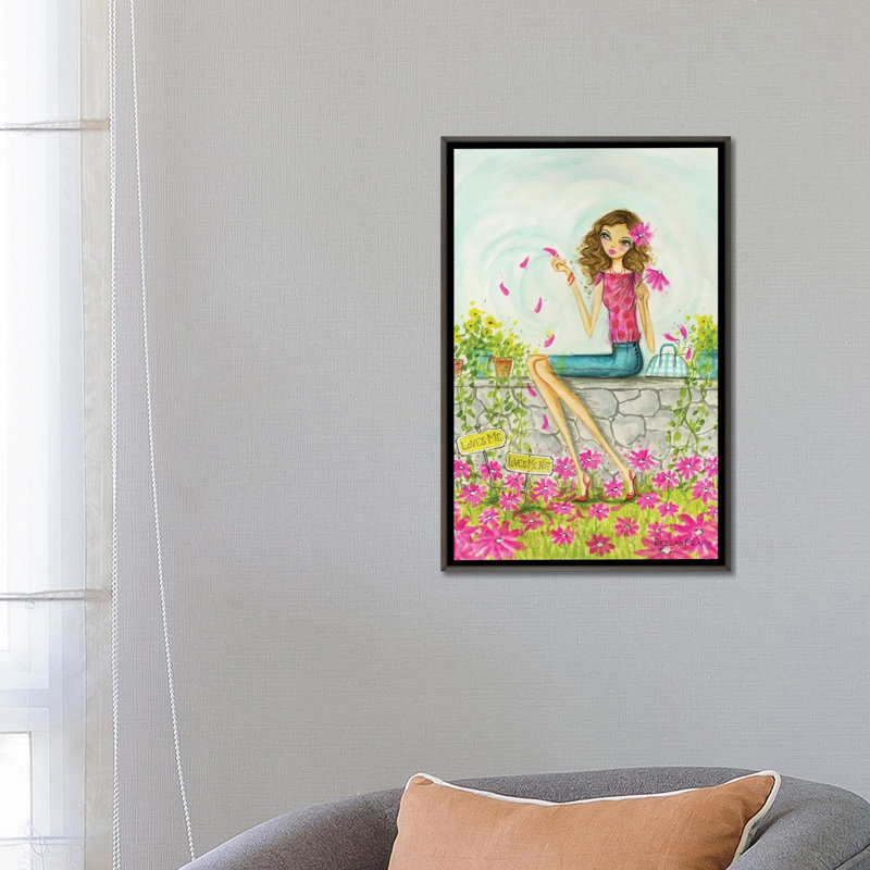Printemps à Summerside # 4, art, H 26 po x l 18 po x P 1,5 po, Toile encadrée de bois rustique foncé