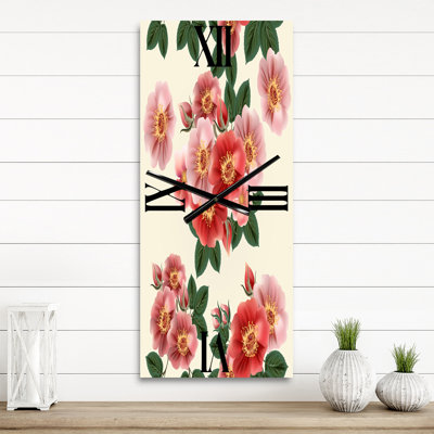 Horloge murale Roses