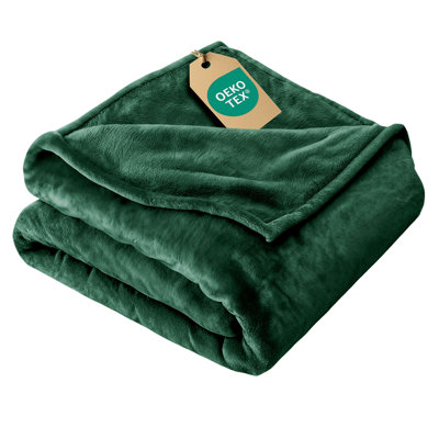 Cgk Linens Soft 300gsm Fleece Blanket - Luxury Throw Blanket - Lightweight for Couch, Bed, Chair - Thick, Warm and Breathable - All Season Cozy Fuzzy, Anti-Static Microplush Bedding