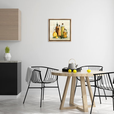 Art mural sur toile flottant, "Traditional Kitchen Huiles", par Marilyn Dunlap