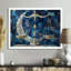 Bleu, bleu, astrologie, balance de la justice, balance, astronomie, art mural, salon-1828913974-1828913982