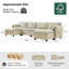 Esteban 187.96cm W Modern 2 Seater Sofa with Elephant Ear-Shaped Armrests-618719739