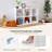White Bookshelf 6-cube Storage Organizer Open Bookcase,toy & Display Storage Organizer Shelf For Home And Office,11in Cube (1ps)-237078434