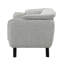 Fauteuil bouclé gris clair Nayeli-1733926895