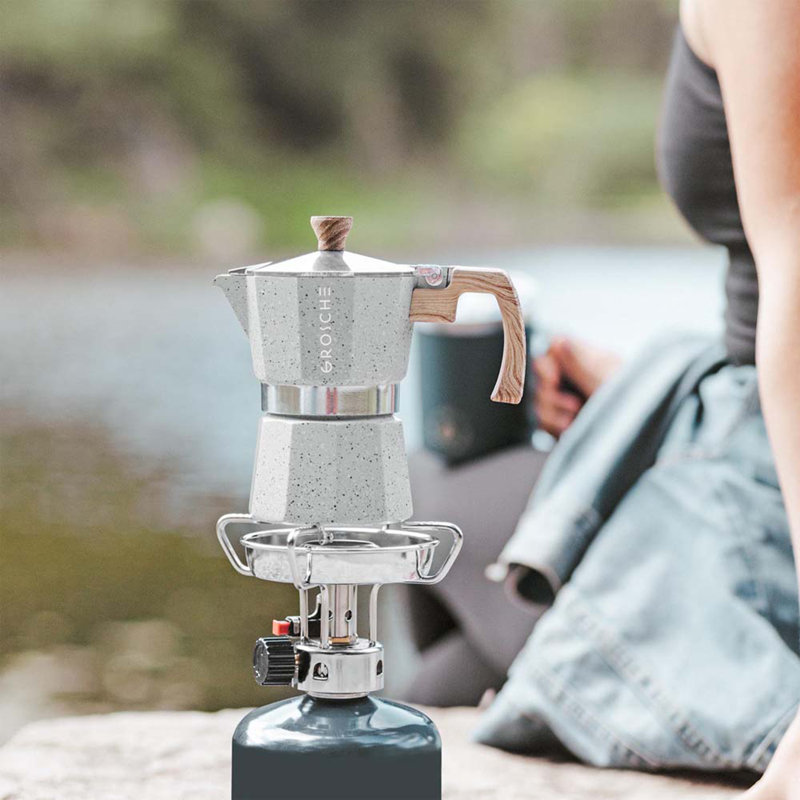 Machine à espresso sur pied GROSCHE Milano Stone, Gris fossile, 9 plans