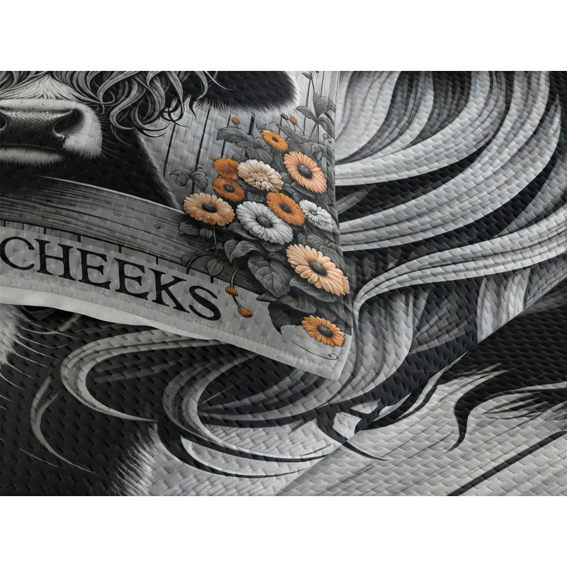 Polyester Floral Coverlet, Queen Coverlet + 2 Standard Shams
