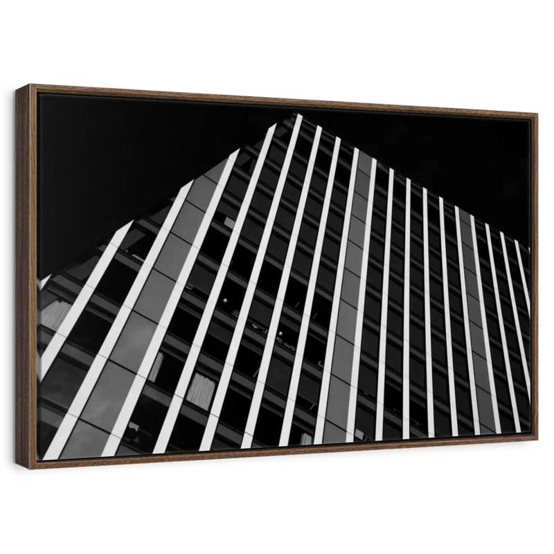 London Building, Cadre flottant noyer, 40 po x 27 po