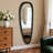 Asymmetrical Irregular Full Length Mirror with Solid Wood Frame, Organic Wall-Mounted Floor Mirror-1731864239-1731864237