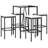 Latitude Run® 5 Piece Patio Bar Set With Cushions Black Poly Rattan