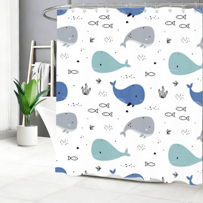 Rideau de douche aquarelle tortue de mer nautique 72 x 72 pouces