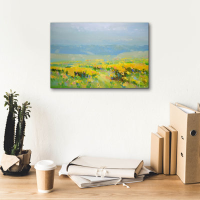 «Epic Graffiti» «Yellow Valley» par Vahe Yeremyan, art mural sur toile