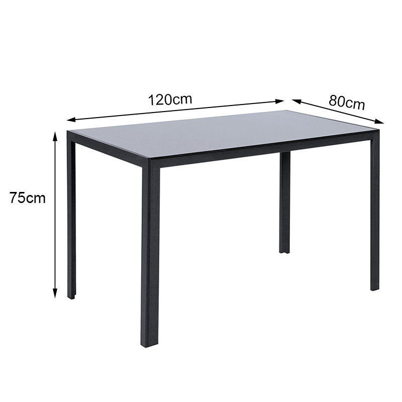 4 - Person Dining Set, 75cm x 120cm x 80cm