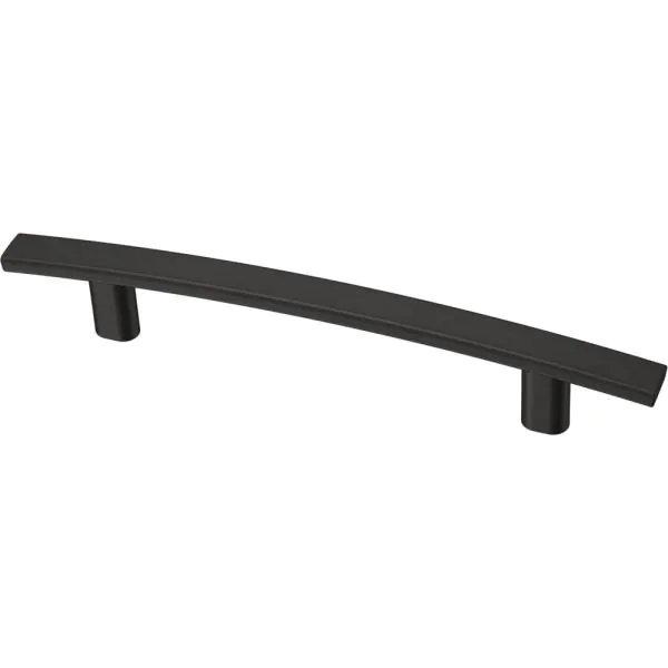 (12-Pack) 4" Classic Arch Pull Flat Black