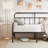 Daybed, Slat Support Sofa Bed Frame, No Box Spring Needed, Black