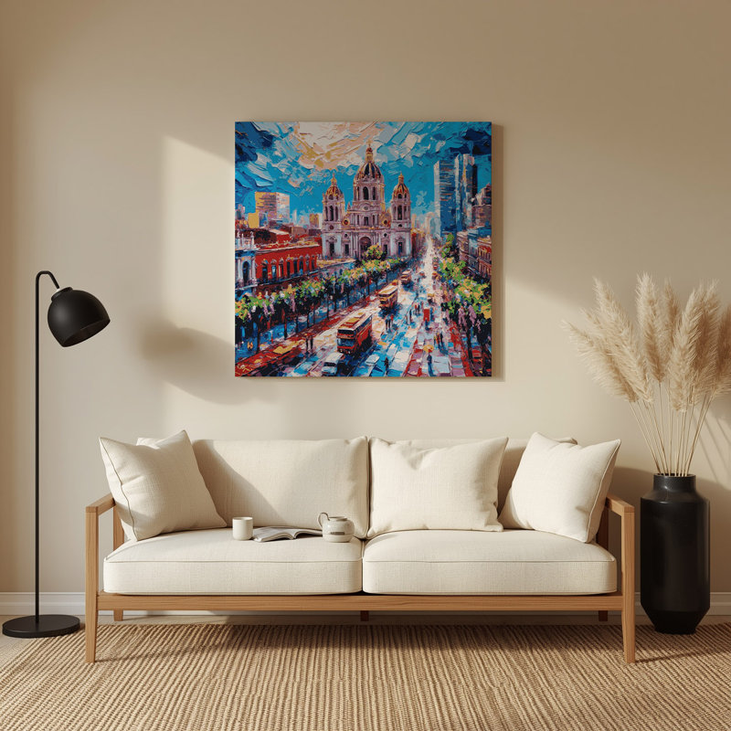 Art mural gris en villes, Mexico, H 144 po x l 144 po x P 0,05 po