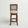 Morgan Swivel Upholstered Counter Stool with Solid Wood Frame