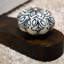 Nicola Spring - Wooden Door Stop - Black Flower