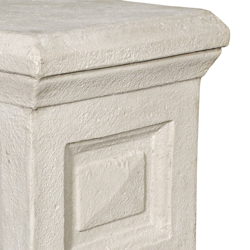 Neoclassical Polyresin History & Language Pedestal