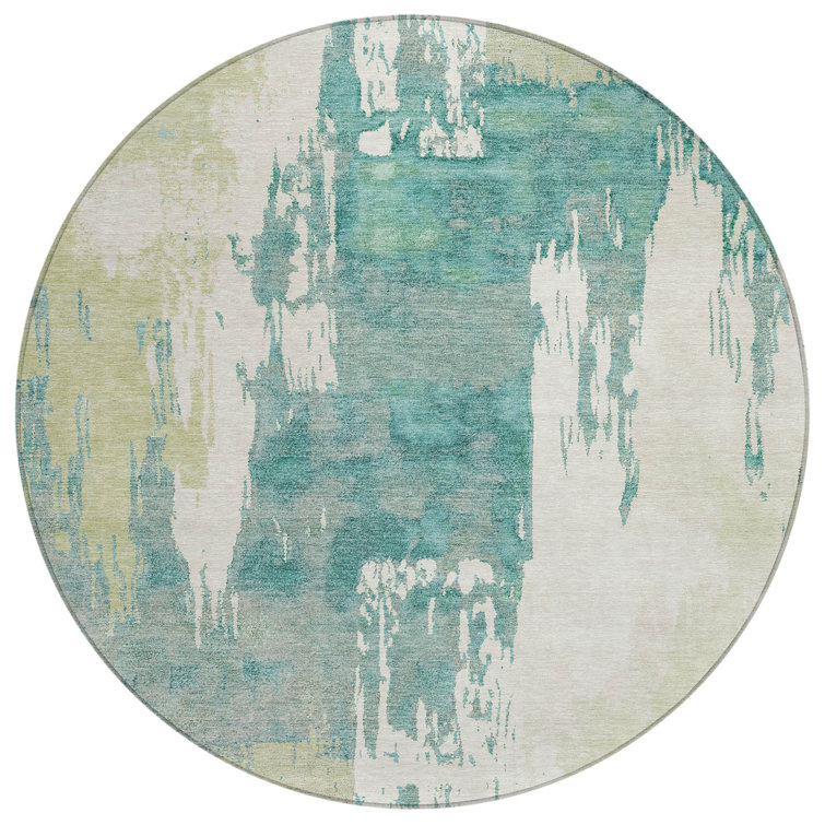 Machine Washable Indoor/Outdoor Skiljo ACN2347 Abstract Rug