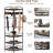 Arey 19.68 " Wide Hall Tree with Shoe Storage and Shelves