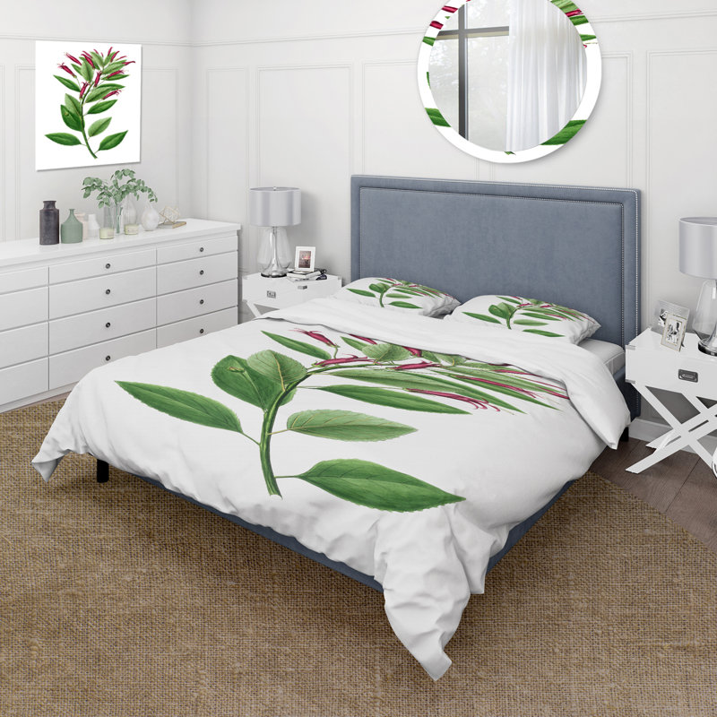 Vintage American Flora V - Ensemble de housse de couette traditionnel - Microfibre de polyester
